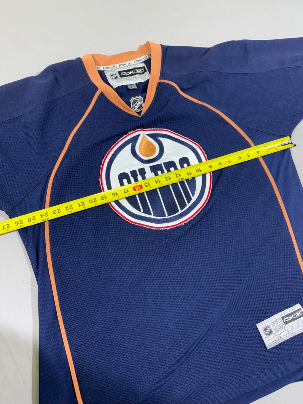 Reebok Edmonton Oilers Navy Hockey Jersey - Picture 5 of 7